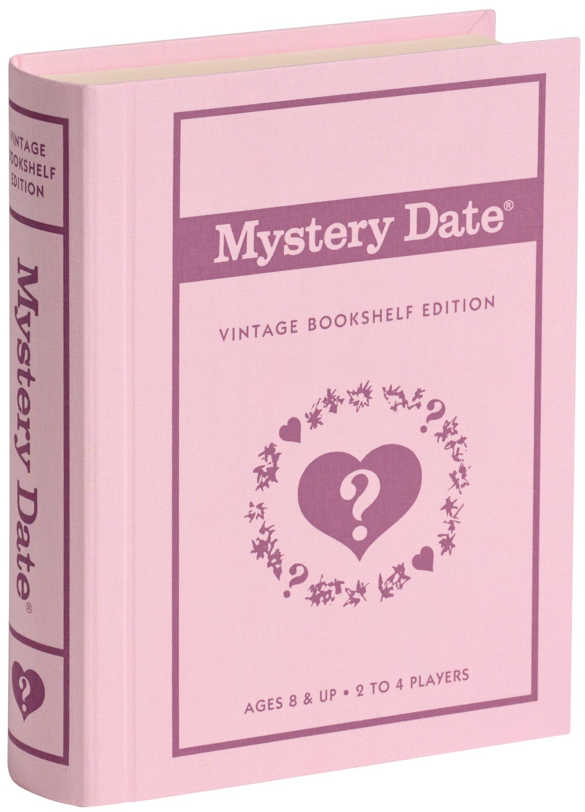 WS Game Company Mystery Date vintage edition cover on a linen-wrapped case, ideal for shelf display.