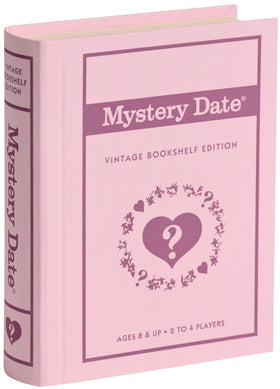 WS Game Company Mystery Date vintage edition cover on a linen-wrapped case, ideal for shelf display.