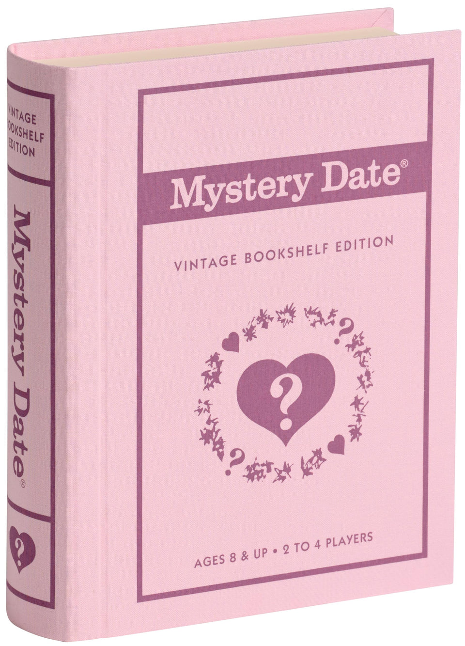 WS Game Company Mystery Date vintage edition cover on a linen-wrapped case, ideal for shelf display.