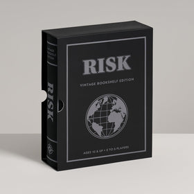 WS Game Company Risk Vintage Bookshelf Edition folding board for classic gameplay feel