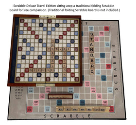 WS Game Company Scrabble Deluxe Travel Edition includes tiles racks scorepad and pencil