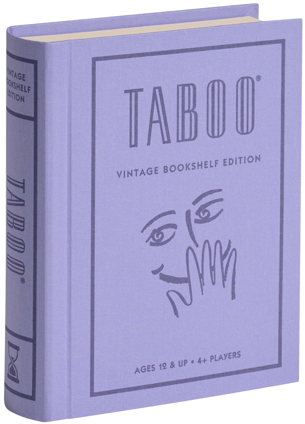 WS Game Company Taboo Vintage Bookshelf Edition case, stylish storage for family game nights