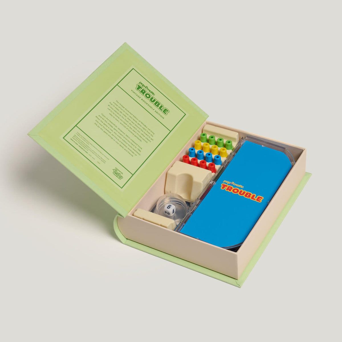 WS Game Company Trouble Pop-O-Matic die roller delivering smooth turns
