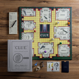 WS Game Company Vintage Bookshelf Clue board evokes mystery and strategy