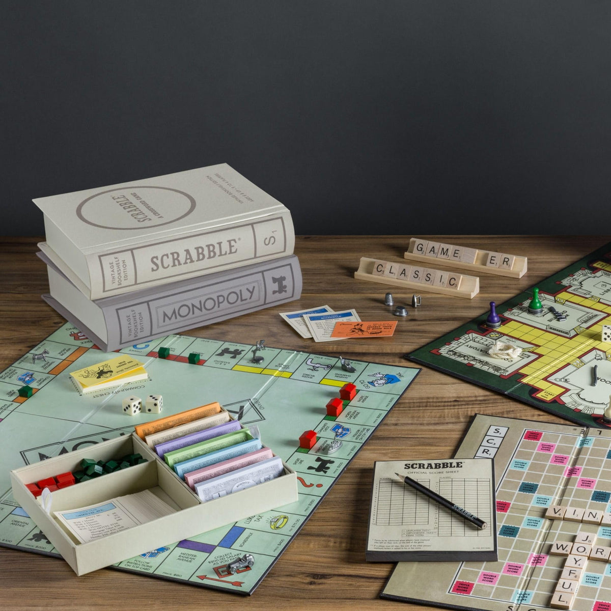 WS Game Company Monopoly bookcase edition for nostalgic house rules