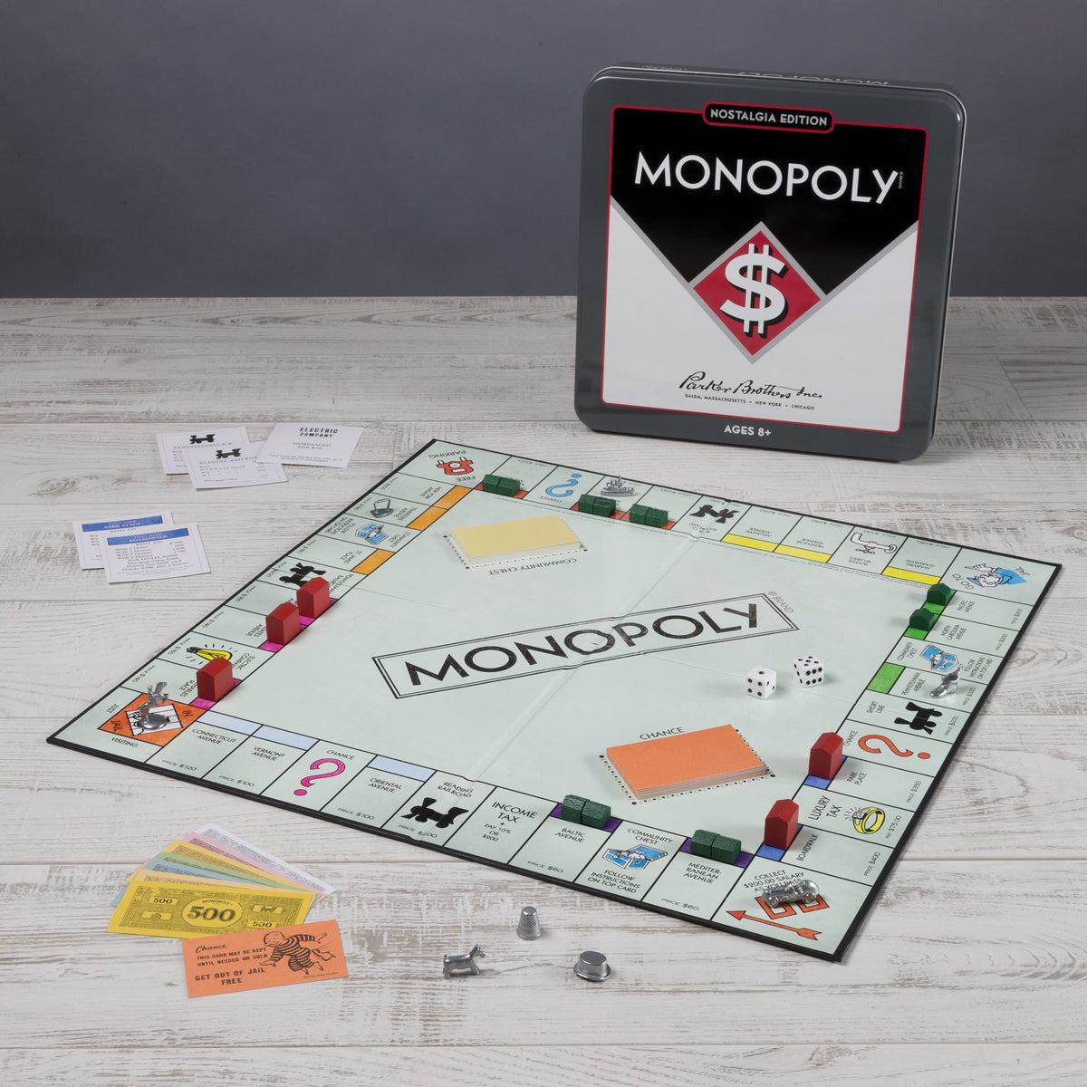 Monopoly Nostalgia tin as a stylish display piece and storage solution
