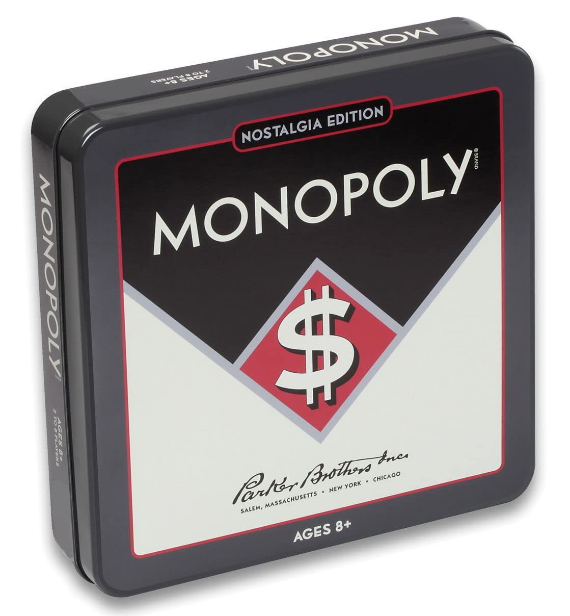 WS Game Company Monopoly Nostalgia tin lid with vintage design and collectible appeal