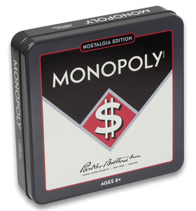 WS Game Company Monopoly Nostalgia tin lid with vintage design and collectible appeal