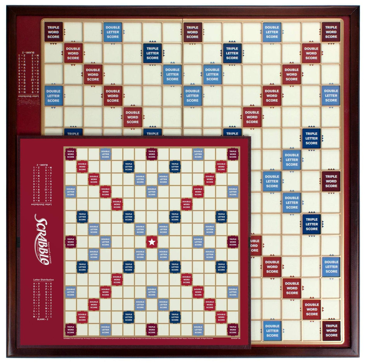 Rotating Scrabble Giant Deluxe board enables easy viewing during turns