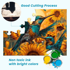 WSCXSC colorful pattern 02 puzzle image emphasizes large pieces for comfortable manipulation