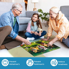 WSCXSC colorful pattern 03 puzzle image invites calm, repetitive activity with friends and caregivers