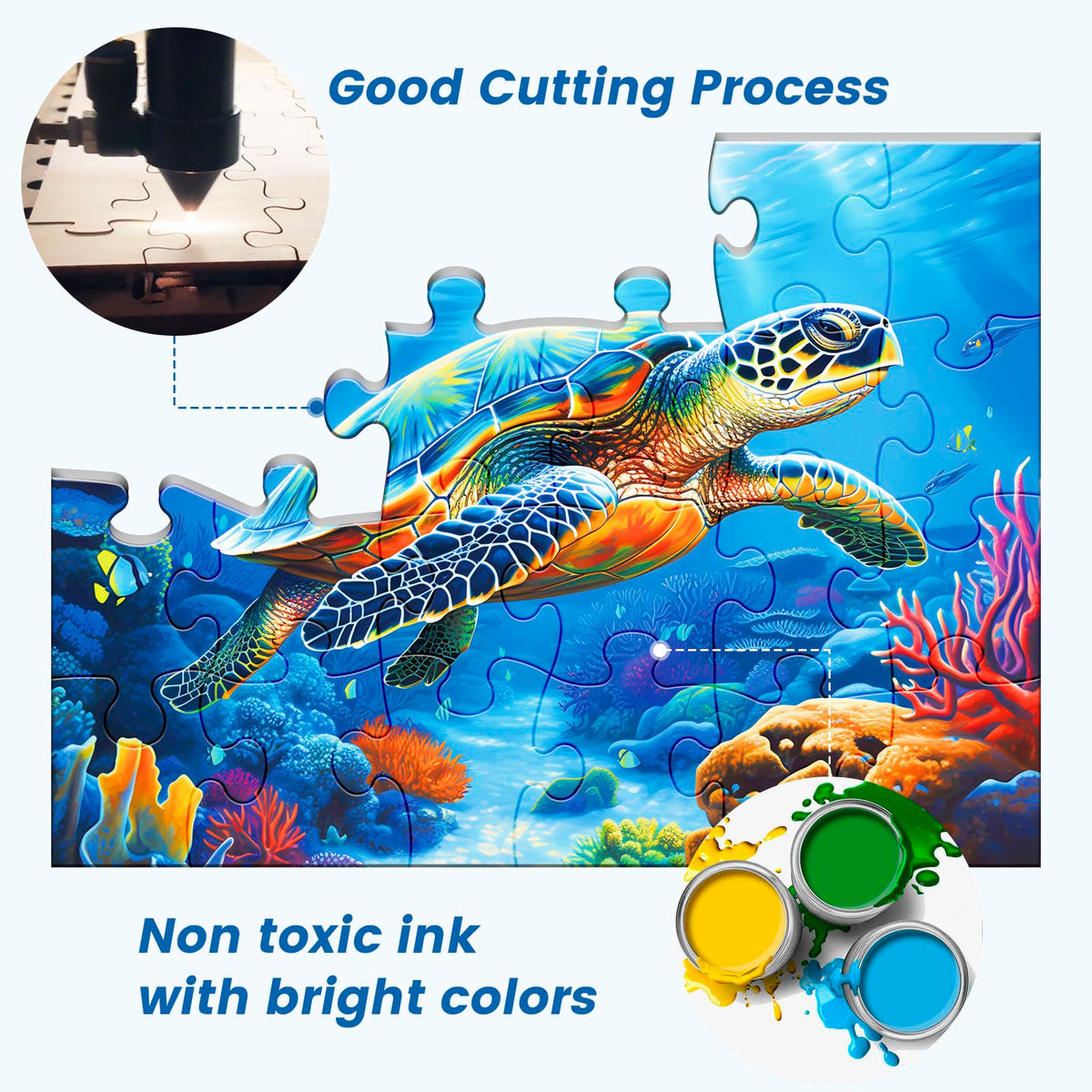 WSCXSC eco-friendly paper provides a safe, reusable puzzle experience.