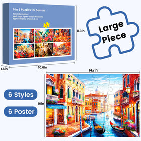 WSCXSC large-piece 36-piece puzzle ideal for easy handling