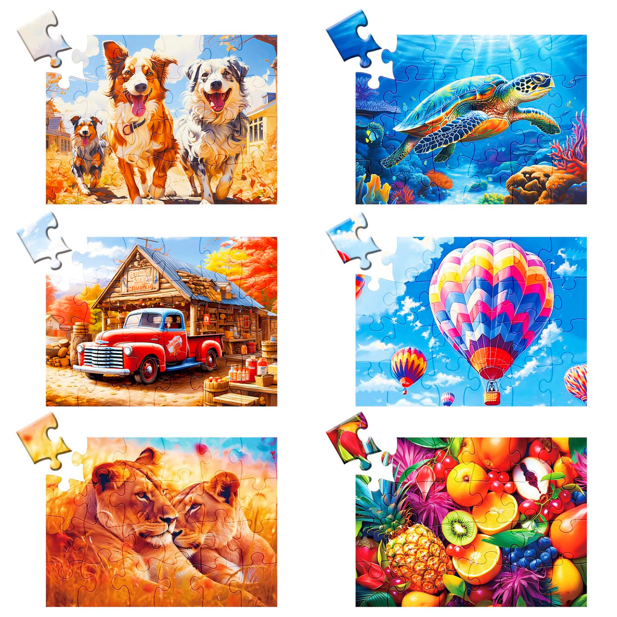 WSCXSC senior 24-piece puzzle set with large pieces for easy handling and engagement.