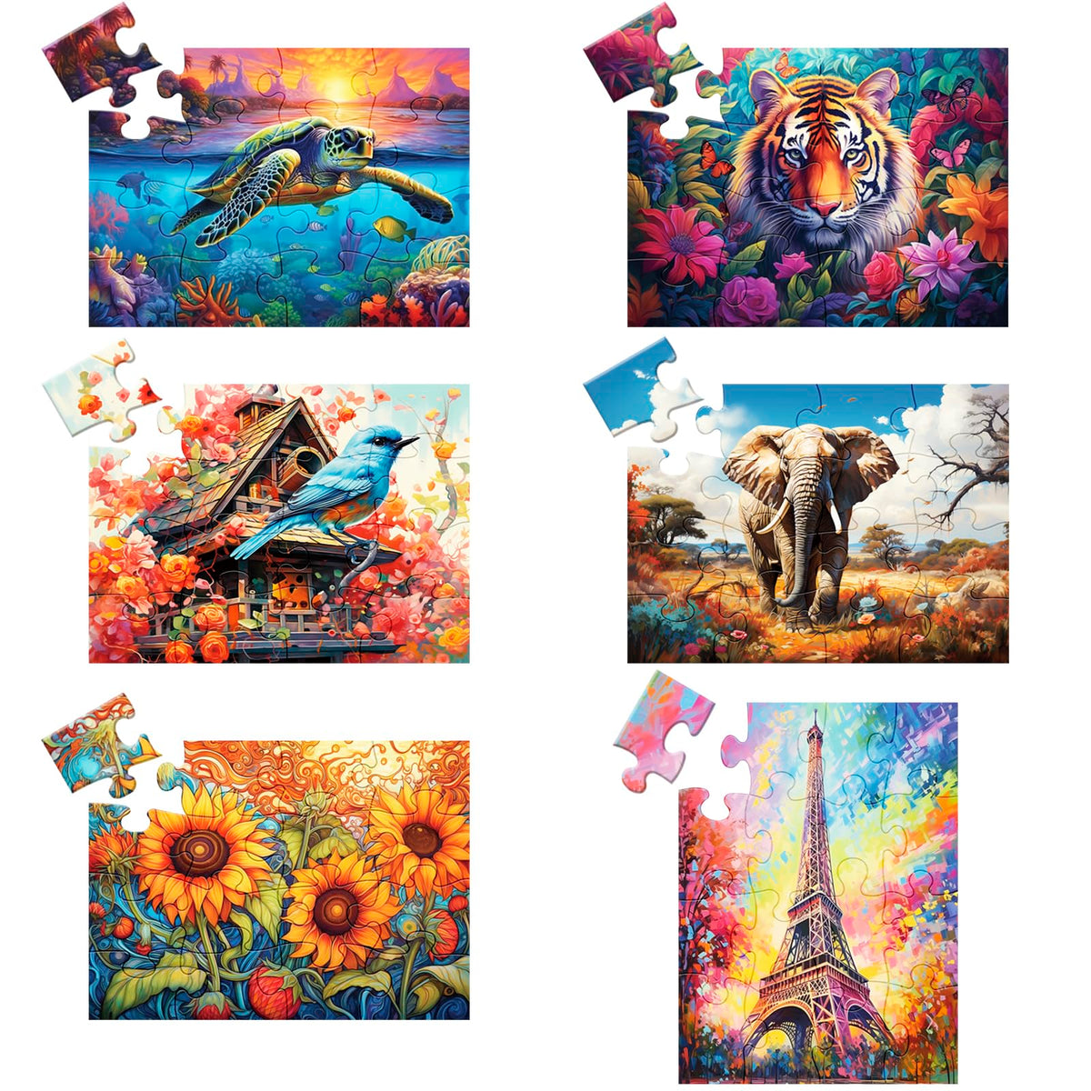 WSCXSC six-pack puzzles for seniors—overview of engaging, easy-to-use activity.