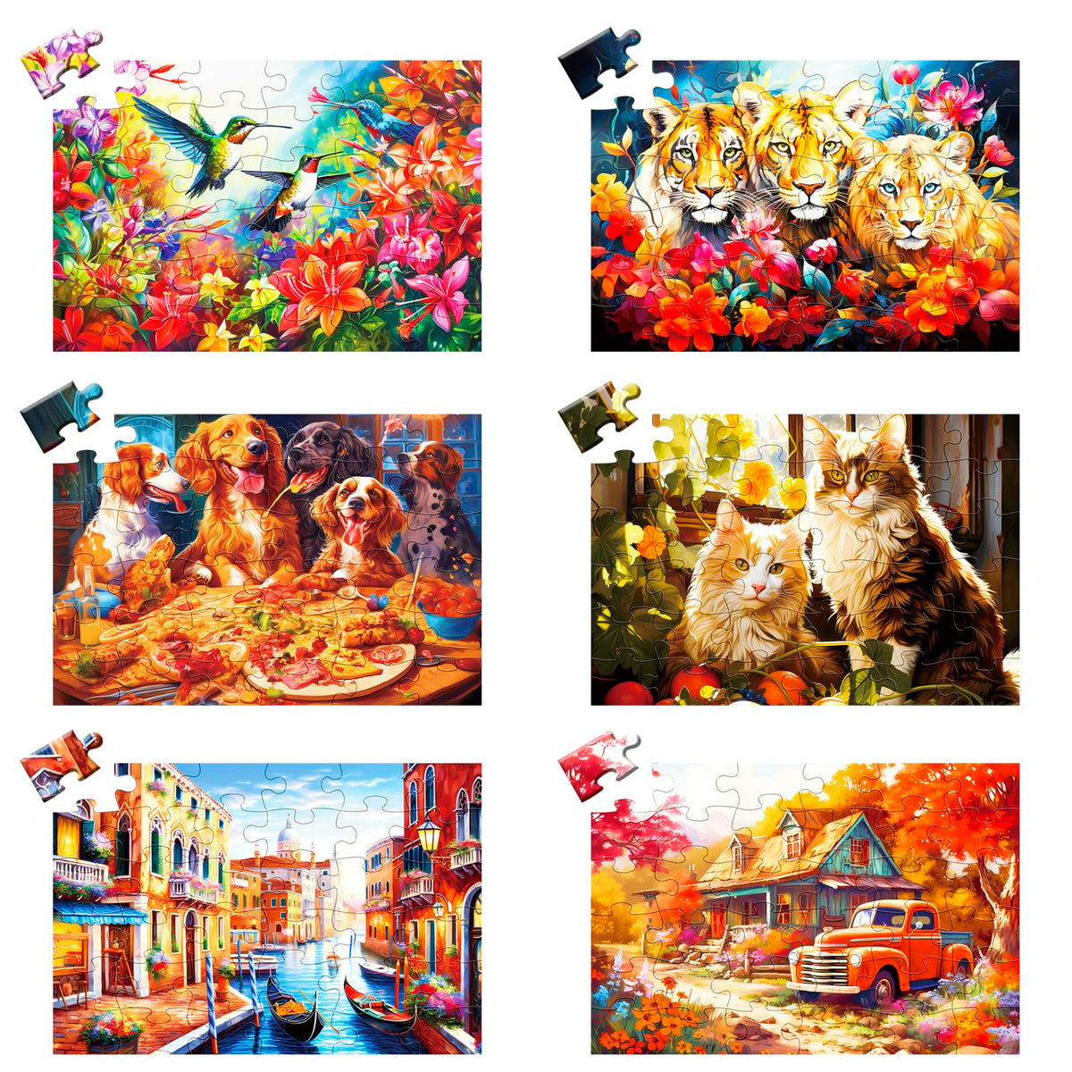 WSCXSC six-pack puzzles for seniors promote calm, focused activity
