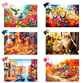 WSCXSC six-pack puzzles for seniors promote calm, focused activity