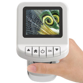 WSDMIC 1200x handheld microscope front view sparks curious nature exploration