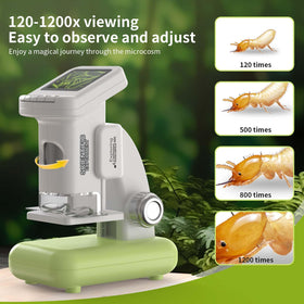 WSDMIC kid-friendly handheld microscope enabling portable outdoor exploration