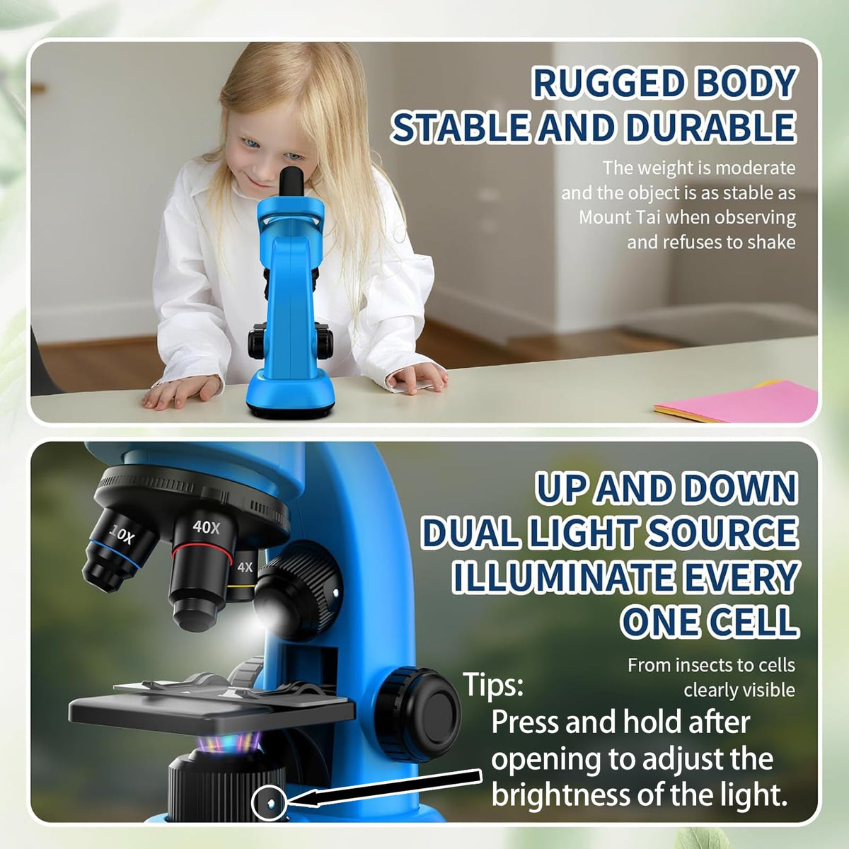 WSDMIC smartphone adapter enables quick photo and video captures of samples.