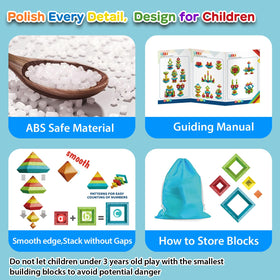 Storage bag with WSKC blocks for easy cleanup and portability.