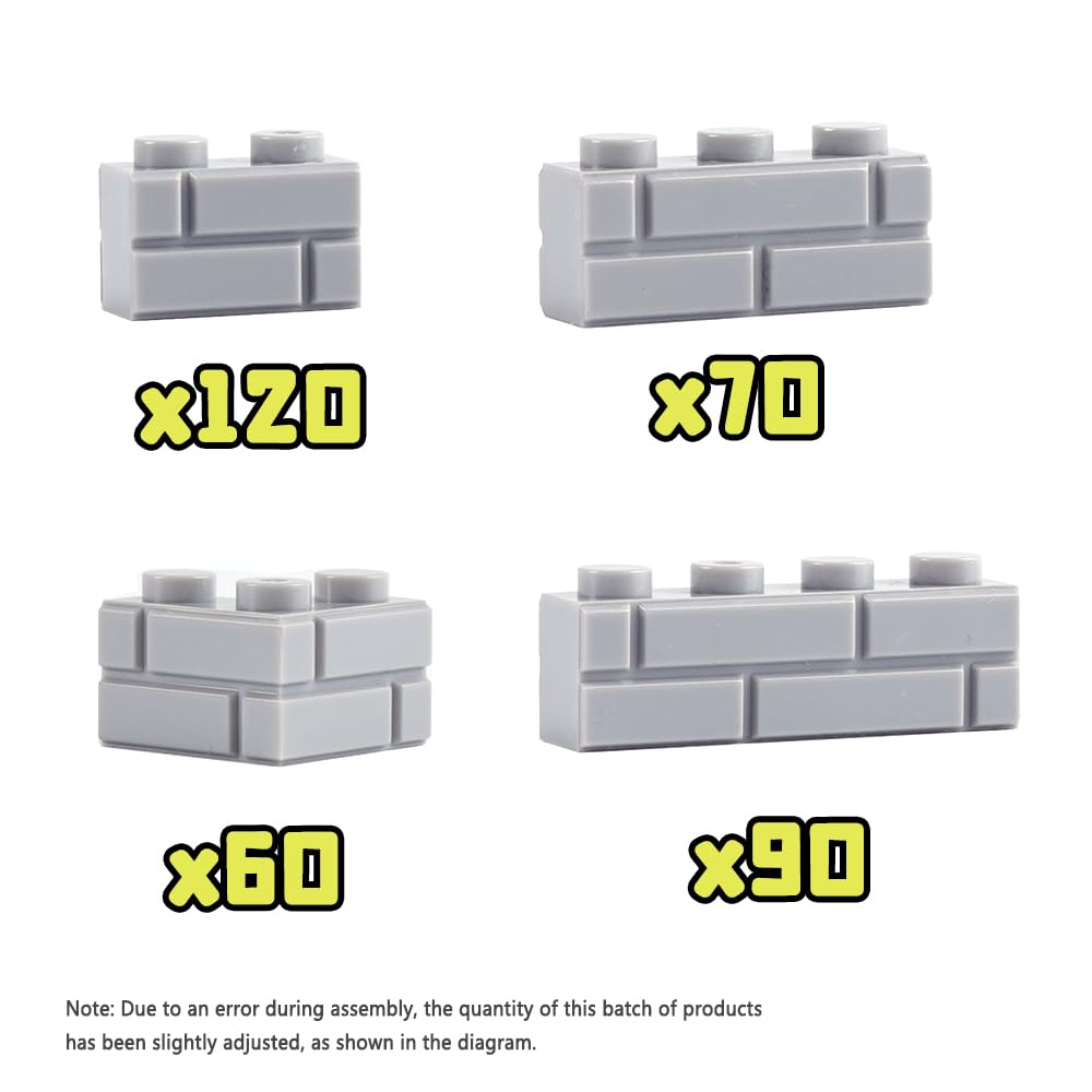 WSRYLTCH 1x2 bricks close-up highlighting texture and realism.