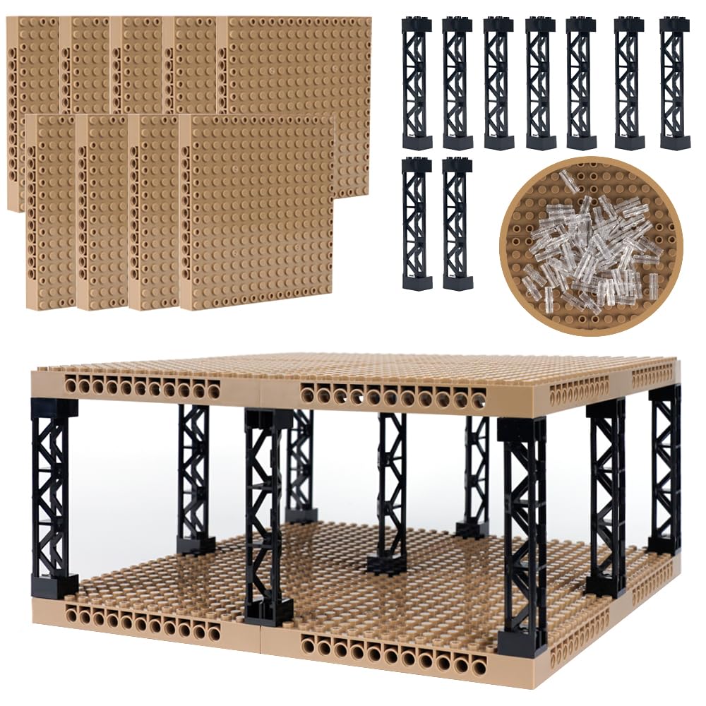 WSRYLTCH 16x16 plate with holes for stable modular builds.