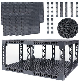 WSRYLTCH brick 16x16 plate with holes for stable multi-story builds.