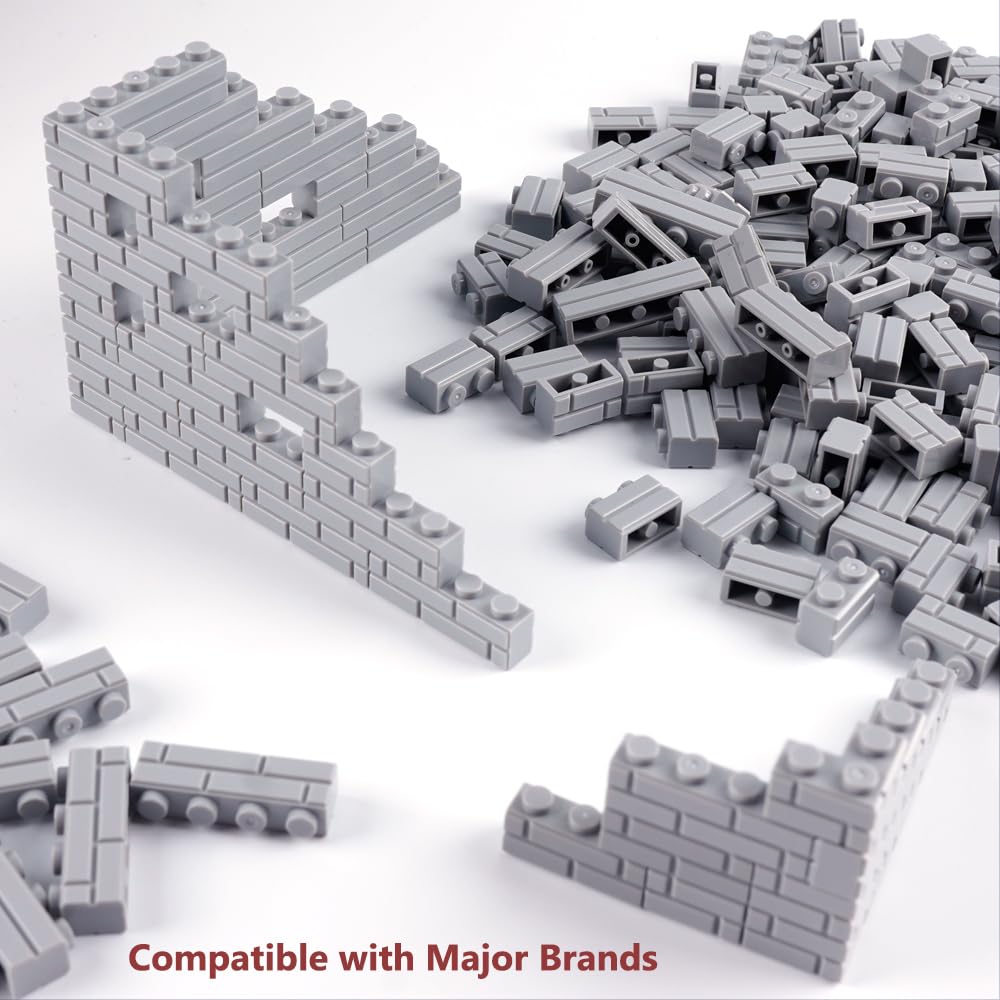 WSRYLTCH city wall assembly showcasing diverse brick sizes.