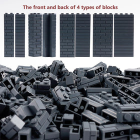 WSRYLTCH classic masonry bricks 1x4 in dark gray for larger sections