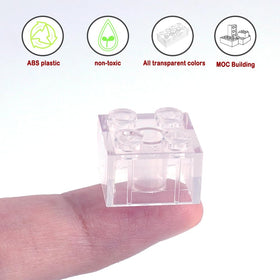 WSRYLTCH crystal-clear bricks offer durability and smooth edges for safe builds