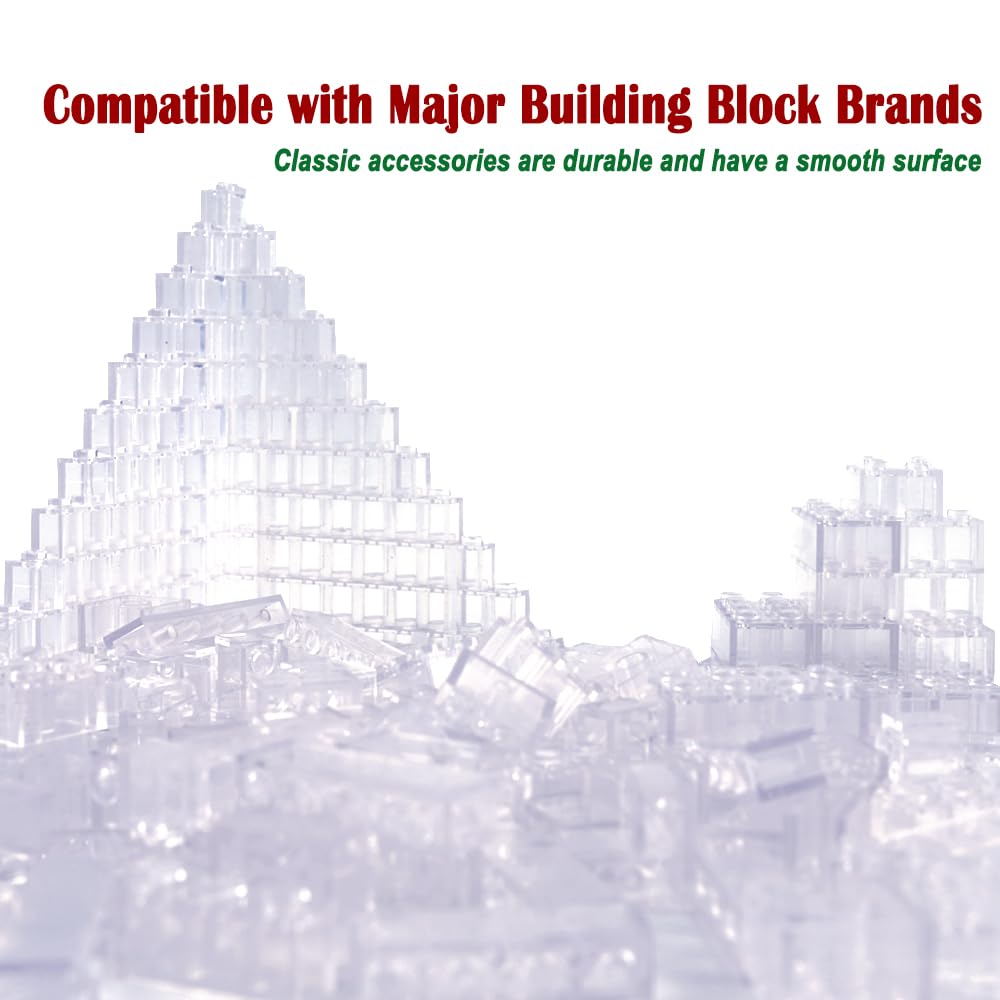 WSRYLTCH crystal-clear blocks provide immaculate visibility for light-play designs