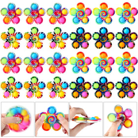 Wsslon 24-pack fidget spinners in party favor boxes, ideal for classroom rewards.