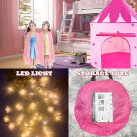 WTOR Pink princess playset accessories invite mix-and-match storytelling adventures.