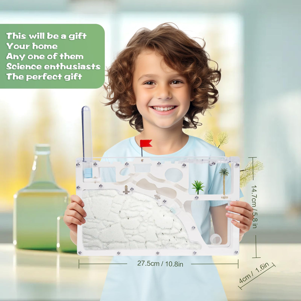 Wtsyant Ant Farm Castle accessories kit includes setup tools.
