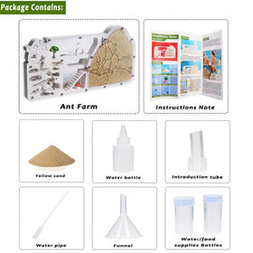wtsyant Ant Farm Castle water tower and ventilation support healthy airflow for ants.