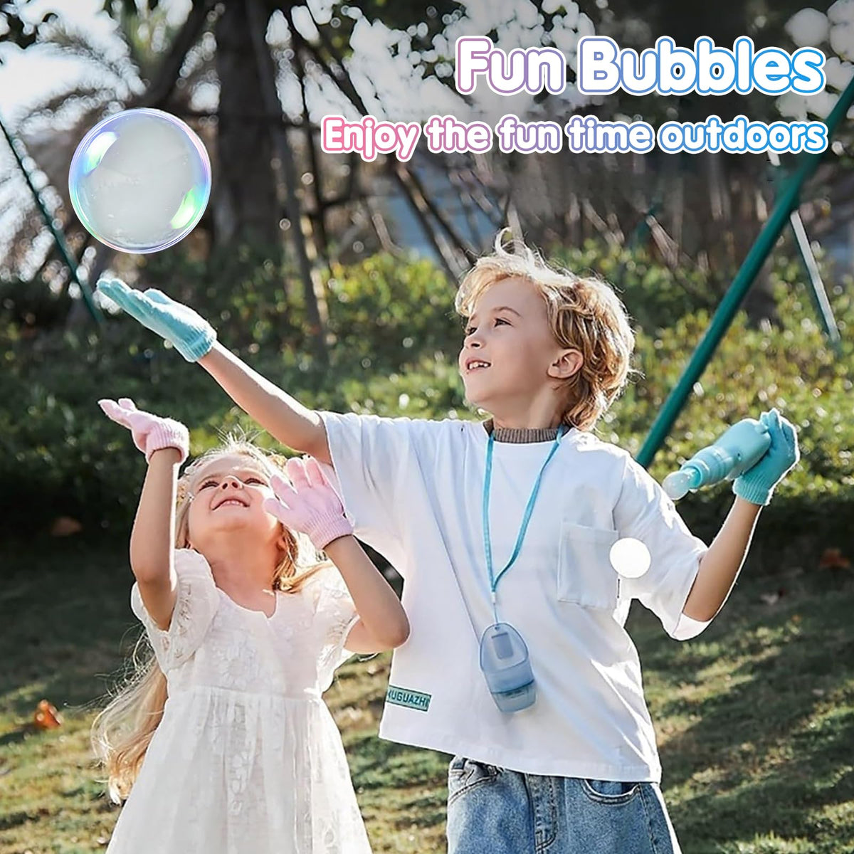 WTUST smoke mist enhances dramatic bubbles and captivating displays outdoors.