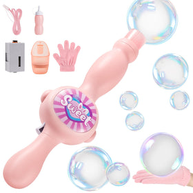 WTUST includes gloves for hands-on bubble popping and interaction.