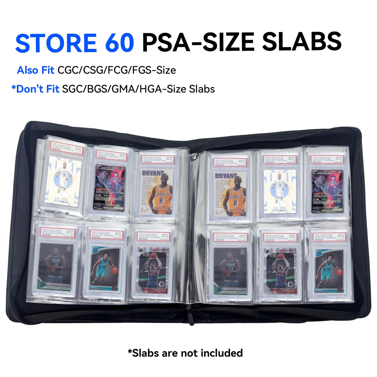 WTVIDAS six-pocket pages securely hold slabs with quick access.