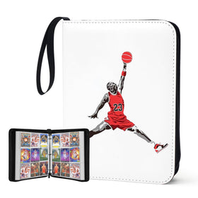 WTVIDAS 900-pockets basketball card binder front cover keeps cards organized and protected.