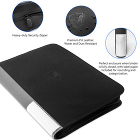 WTVIDAS archival-safe polypropylene pages prevent aging and preserve card condition.