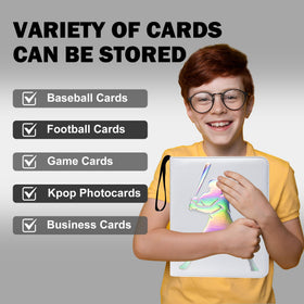 WTVIDAS storage fits baseball, soccer, MTG, and other trading cards.