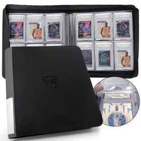 WTVIDAS graded card binder keeps 60 PSA slabs neatly organized for easy viewing.