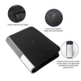 WTVIDAS Graded Card Binder acid-free polypropylene pages preserve clarity and prevent aging of slabs.