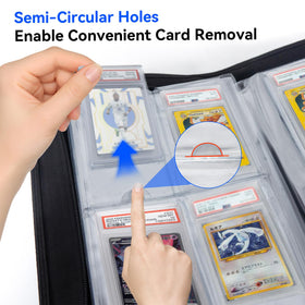 WTVIDAS Graded Card Binder ringless ultrasonic spine ensures smooth page turning.
