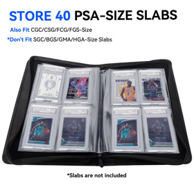 WTVIDAS Graded Card Binder top-loading flap highlights protection during transport and handling.
