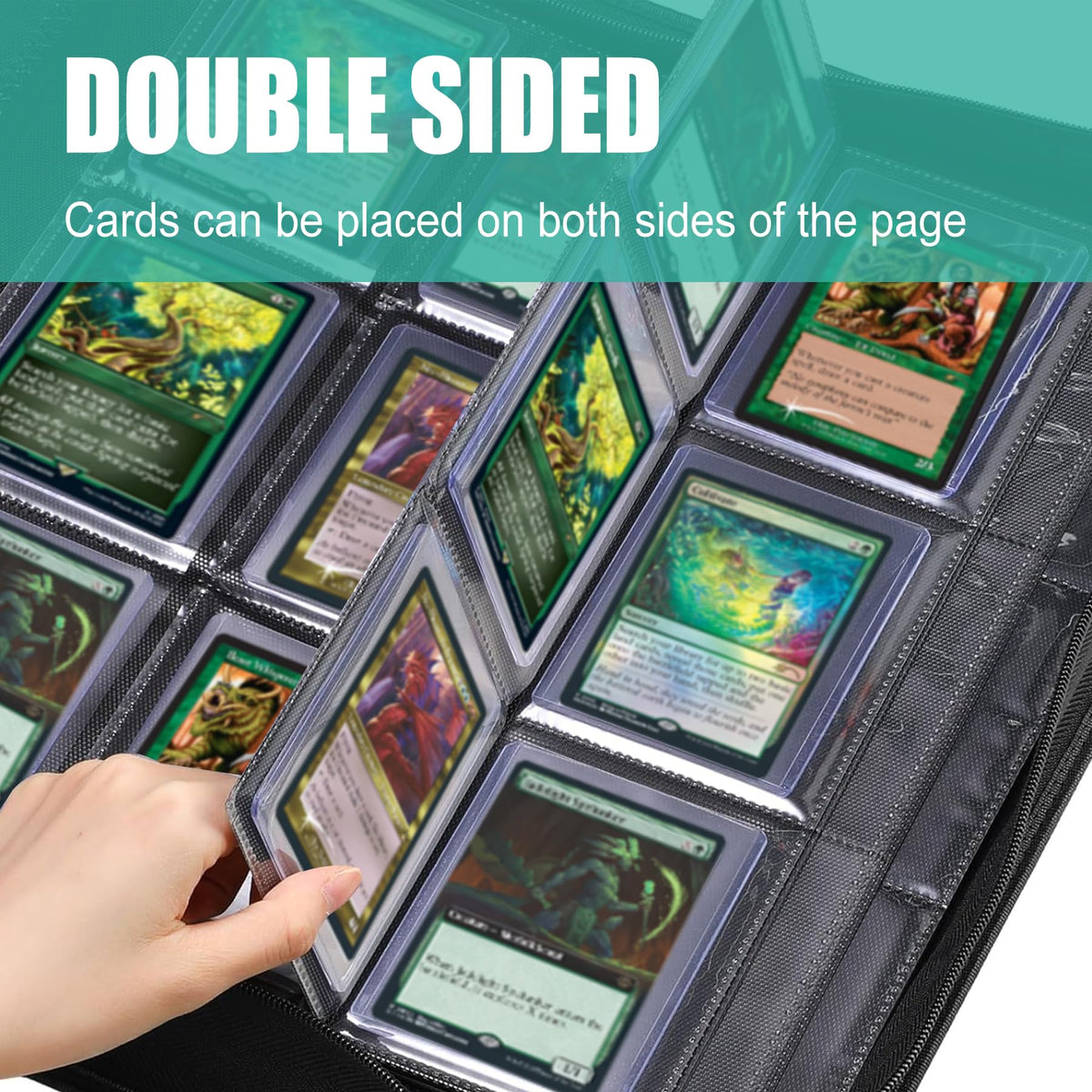 WTVIDAS binder keeps sleeved cards safe and flat for storage and display.