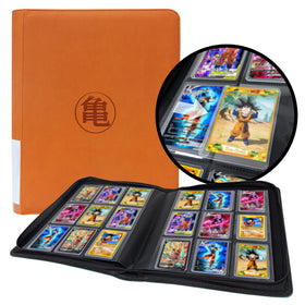 WTVIDAS Toploader Binder front cover shows embossed PU leather for durable protection.
