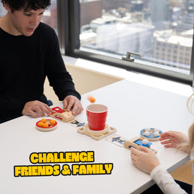 Wudly Games King Pong challenge cards spark quick competitions.