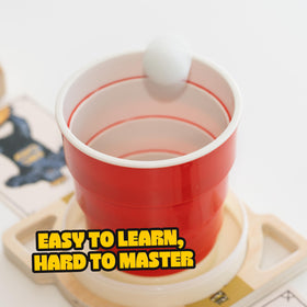 Wudly Games King Pong drawstring bag keeps everything organized.